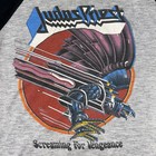 Judas Priest Screaming For Vengeance World Tour Large Raglan Tshirt Vintage 80s