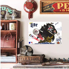 Rare Pittsburgh Pirates Miller Lite Beer Metal Art Poster Beer Sign Wall Decor
