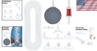 Aquarium Air Pump Tubing Set  7 Ft With Stones  Check Valves   Suction Cups
