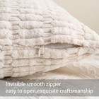 Pack Of 2 Corduroy Decorative Throw Pillow 18  X  pack 2   Cream White 