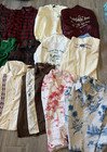 Vintage Mens 60s -90s Clothing Lot Of 15 Shirts Sweater Windbreakers Bowling