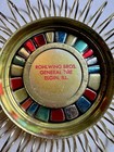 Vintage General Tire Rohlwing Bros Elgin Il Gold Tone Advertising Ashtray