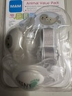 Mam Animal Value Pack 0-6 Months 2 Orthodontic Pacifiers   Clip - Nip