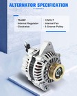 New High Output Alternator 13781 1999-2003 Chevrolet Tracker Suzuki Vitara