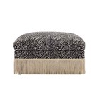 Leopard Print Modular Chenille Ottoman W  Throw Pillows  34 64  L