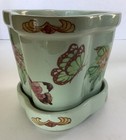 Vintage Decorated Pottery Planter