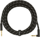Fender Deluxe Black Tweed Guitar instrument Cable  Straight-right Angle  15  Ft