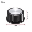 5pcs Speaker Control Knob Power Amplifier Knob 33mm Dia Rotary Knobs