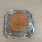 Vintage Las Vegas Club Casino Glass Square Ashtray - Las Vegas  Nv