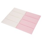 8-pack Wall Padding Panels 20  50cm 30mm Adhesive Baby Safety White Pink
