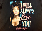 Whitney Houston T-shirt Women s Medium Black I Will Always Love You Music Ladies