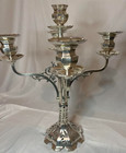 Ornate F b  Rogers Silver Co  Large 5 Branch Candelabra  Silver-plate 22  Height