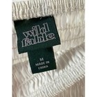 Wild Fable White Smocked Waist Maxi Midi Skirt Size M Slit Nwt
