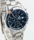  mint In Box  Seiko 7t92-0dw0 Chronograph Black Men s Quartz Tachymeter  1497