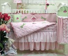 Bananafish Diaper Stacker  Sweet Pink Green  Ruffles   Ladybugs Baby Girl    New