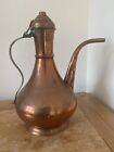 Antique Turkish Large Copper Brass Ewer Pitcher Or Teapot