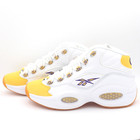 Reebok Iverson Question Mid White Yellow Heather Purple Men s Size 9shoes Fx4278
