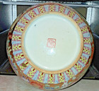 Vintage Chinese  famille Rose  Porcelain 18 x10  Sky Ball Vase Qianlong Stamp