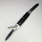 Vintage Girl Scout Folding Pocket Knife Utica Featherweight Bone Handle Nice
