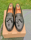 Vintage Johnston   Murphy 10 5d   aristocraft  Black Tassel Dress Shoes  350 Euc