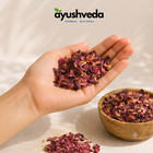Whole Dried Rose Petals - Rosa Damascena - Gulab Patti - 100  Pure Indian