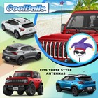 Coolballs Cool Jester Car  Truck  Bronco  Jeep Antenna Ball Auto Accessory  new 