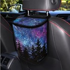 1 2 Gallons Car Garbage Bag Hanging  Aurora Forest Trash Bin For Car  