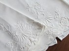 3 Italian Linen Guest Fingertip Towel Lot Vintage Rare Floral Madeira Embroidery