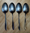 Oneida Atomic Twin Star Stainless Flatware Serving Spoons 4 Pc Vtg Betty Crocker