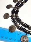 Vintage 1940s Mercury Dime Coin Silver Navajo Necklace  21 