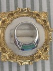 Carolyn Pollack Sterling Silver 925 Blue Turquoise Inlay Ring Size 7 Signed