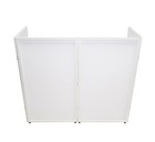 Rockville Rfxlw White Portable Dj Facade 112  X 48  Steel Frame Booth bag scrim