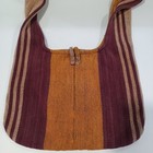  Hipster Boho Avatar Purse bag Orange Maroon Brown Handmade In Nepal Pocket