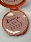 Vtg  1950s 1960s Dream Glo Jergens Rose Blush Powder Compact Make-up Orange Usa