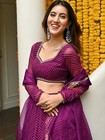 Attractive Georgette Lehenga Choli With Purple Dupatta For Wedding Wear