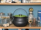Smith   Clark 4qt Cast Iron Cauldron Witches Brew Bubbling Lid Green Halloween