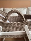 Baby Moses Basketball With Stand  Boho Baby Bassinet