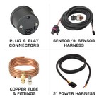 Slightly Used Glowshift Tinted 7 Color 60 Psi Exhaust Pressure Gauge Kit