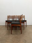 Set Of 6 Vintage Mid Century Modern Dining Chairs
