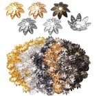 600pcs Antique Alloy Tibetan Bead Caps  8mm Mixed Flower Spacers For Diy Jewelry
