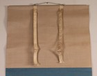 Japanese Hanging Scroll Hand Painted Shinran Shonin Stone Pillow Scene Kakejiku