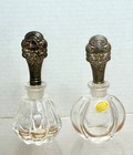 Towle Old Master Pattern Sterling Top Crystal Perfume Bottles