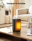 Electactic Portable Ceramic Space Heater W thermostat  1500w Indoor Electric Mi
