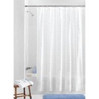 Waterproof Peva Shower Curtain Set W  12 Hooks  Durable Frosted Design New