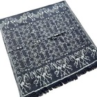 Tenun Ikat Ethnic Handwoven Textiles Indonesia For Blanket Home Decoration Black