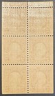 1926 2c Washington Block Of 6     Scott 634     Mint Nh Og     Perf 11     Carmine