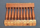 10 Vintage Wooden Cherry Staircase Spindles Balusters Architectural Salvage