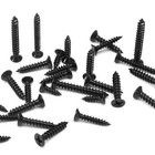 120 Pcs  6 X 3 4 Inch Black Wood Screws Flat Head Carbon Steel