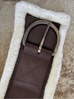 26    Western Fleece Girth Cinch Brown Woven Nylon Top Free Shipping