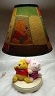 Rare Vtg  Winnie The Pooh Piglet Disney Table Top Nursery Lamp And Shade Working